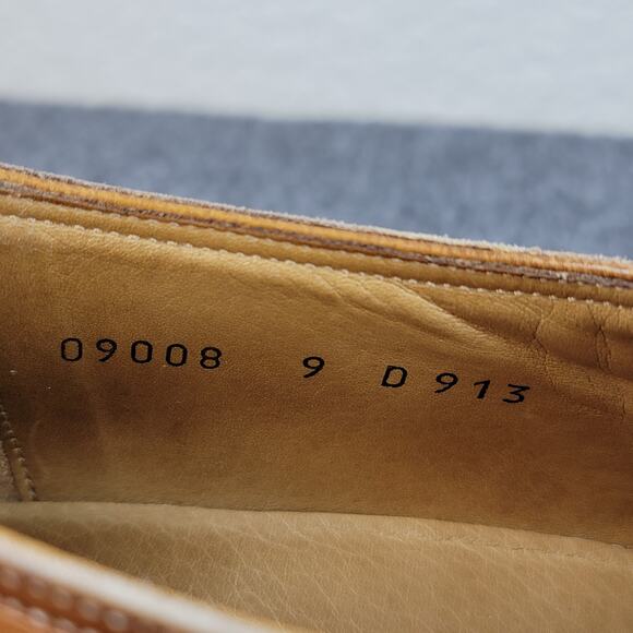 Cole Haan Williams Monk Strap Shoes Sz 9D Brown Leather Apron Toe Classic Dress main image 9